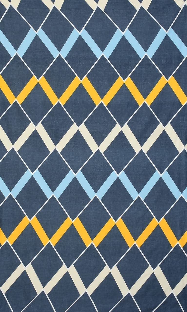 SpangleHomes XL 100% Glace Cotton Diwan Set Soft Cotton, 1 (60 X 90 Inches) Bedsheet,5 (16x 16 inches) Cushion Covers and 2 Booster Covers (8 PCS Set) - Navy Box - Image 3