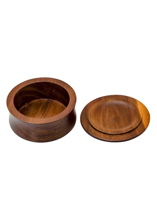 Grandslam Wooden Shaving Bowl with Lid Shaving Soap Bowl for Men Easy to Lather Fits Wet Shaving - Image 4