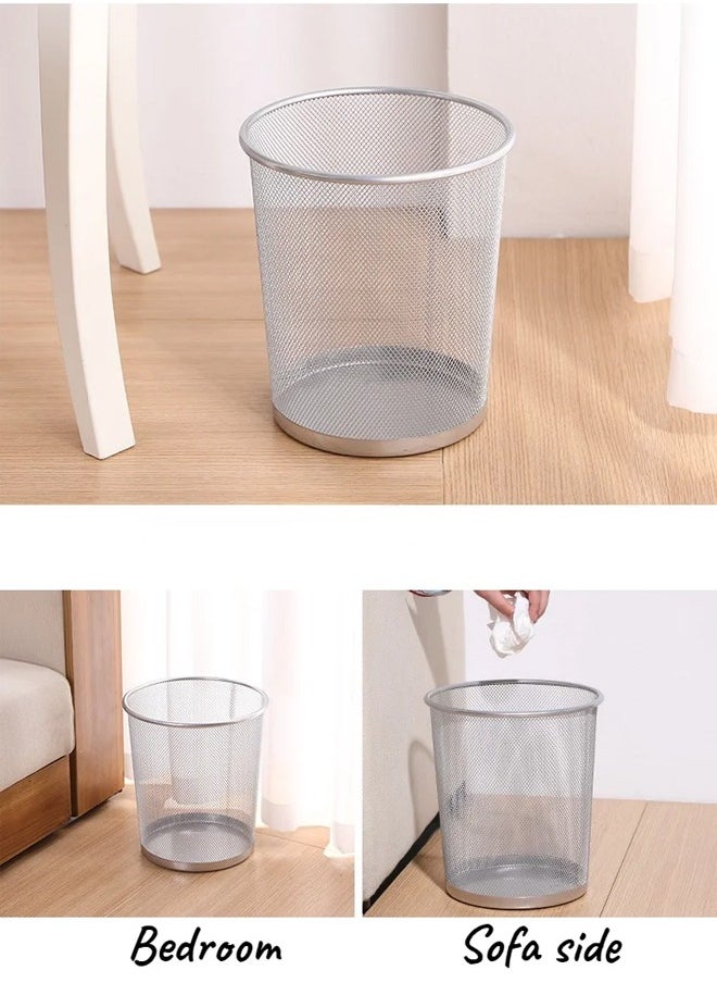 NKX Metal Wire Mesh Waste Basket Garbage Trash Can Box 29 CM  - Image 4