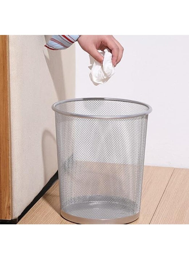 NKX Metal Wire Mesh Waste Basket Garbage Trash Can Box 29 CM  - Image 5