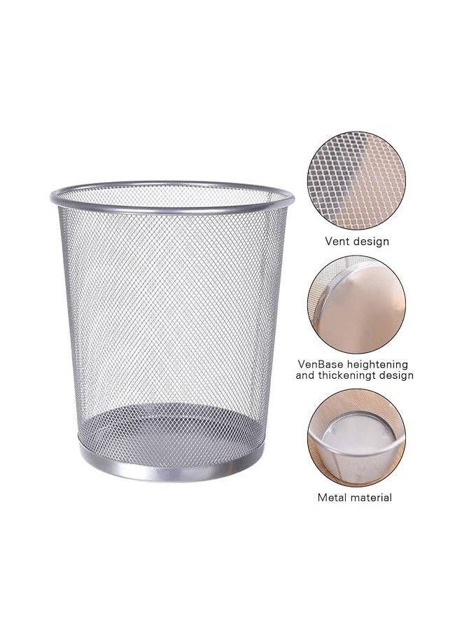 NKX Metal Wire Mesh Waste Basket Garbage Trash Can Box 29 CM  - Image 3