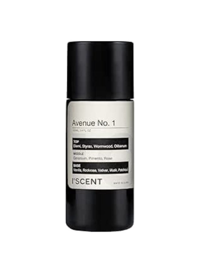 ISCENT | Avenue No. 1 Oil Refill for Ensō Diffuser (Home & Car) – 100ml Sophisticated Scent with Elemi, Styrax, Olibanum, Geranium, Rose, Vanilla, Vetiver, Musk & Patchouli - Image 1