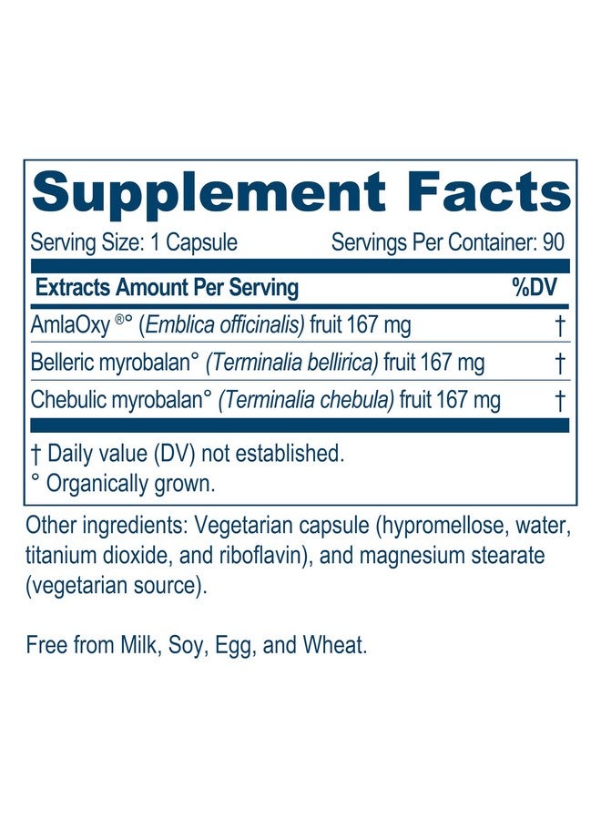 أيوش هيربس أيوش هيربز تريفال، مكمل غذائي لدعم الهضم للنساء والرجال، كبسولات للهضم، وصحة الأمعاء، وتعزيز مضادات الأكسدة، أعشاب ومكملات الأيورفيدا، 90 كبسولة نباتية - Image 2