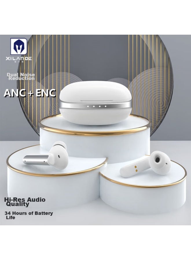 Xilande Active Noise Cancelling High-Definition Anc+Enc Bluetooth Earphones, True Wireless In-Ear, For Sports And Running, Ultra-Long Battery Life, High Sound Quality, Compatible With Apple, Huawei, Vivo, Xiaomi, Oppo - Image 1