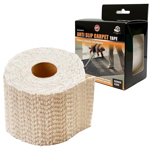 AIPL Anti-Slip Gripper Rug Strip Tape for Small Rugs Door Mats Carpet- 6 CM X 3 MTR - Image 1