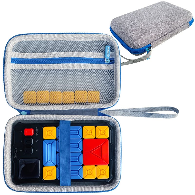 JCHPINE Hard Carrying Case for GiiKER Super Slide Brain Games Protective Storage Holder for GiiKER Brain Teaser Puzzles Interactive Handheld Game Console Accessories Blue Case Only - Image 2