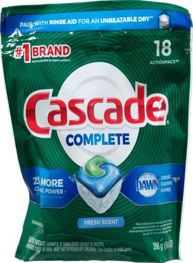 Cascade Complete Dishwasher Detergent, 18 Count - Image 2