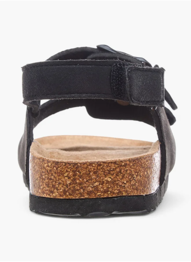 LBL by Shoexpress Buckle Accent Strap Sandals with Hook and Loop Closure