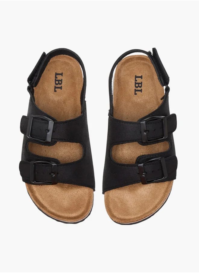 LBL by Shoexpress Buckle Accent Strap Sandals with Hook and Loop Closure