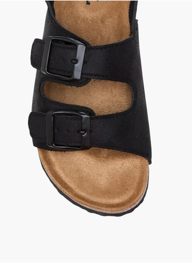 LBL by Shoexpress Buckle Accent Strap Sandals with Hook and Loop Closure
