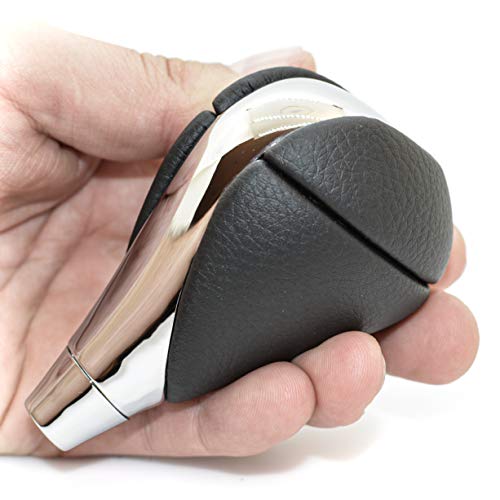 SHIFTIN Black Leather Chrome Gear Shift Knob Stick Shifter for Lexus ES300h ES350 GS300 GS350 GS430 GS450h GS460 is-F IS250 IS300 IS350 LS460 LS600h RX350 RX450h (Black Leather/Chrome) - Image 5