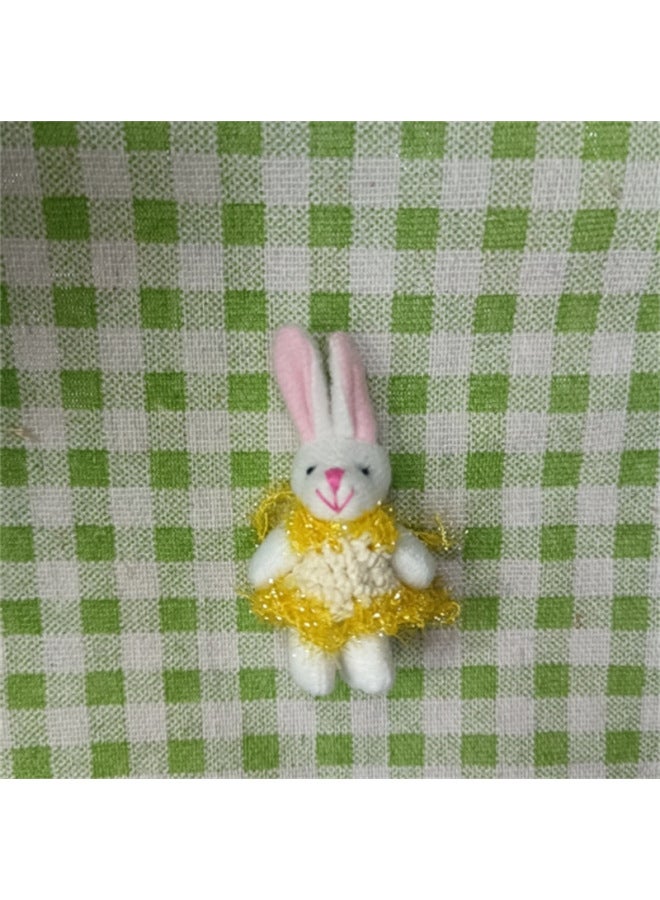 Plush Doll Joint Sweater Bear Rabbit Naked Bear Necklace Mobile Phone Accessories Accessories Accessories Gift Wholesale-Color:Suitable For 4.5cm Bears And Rabbits. Only Blue Woolen Skirts Are Sold (not Rabbits)-Height:Single Price - Image 5