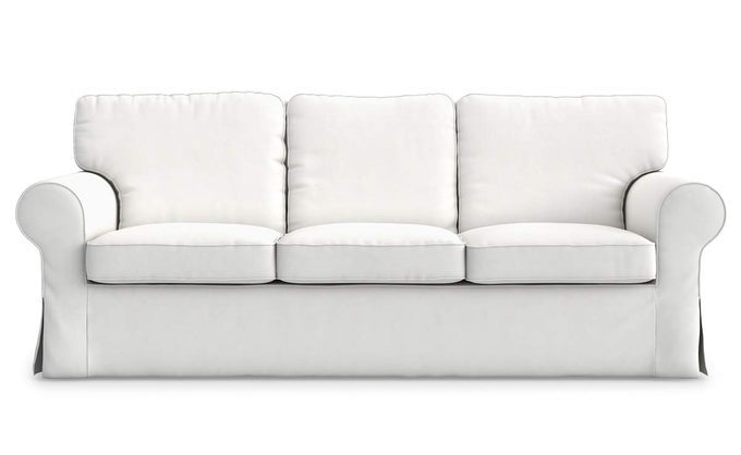 COTTON EKTORP 3 SEAT SOFA COVER SLIPCOVER REPLACEMENT MADE FOR THE IKEA EKTORP 3 SEAT SOFA COVERCOTTON WHITEDOES NOT FIT EKTORP 35SEAT SOFA NOT FIT UPPLAND SERIES SOFA