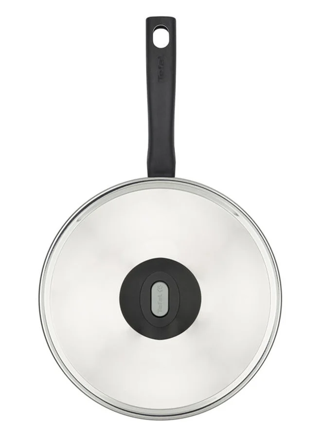 تيفال Tempo Flame Non-Stick Sautepan With Stainless Steel Lid Red 26 cm
