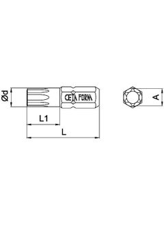 Ceta Form T20 x 25 mm Torx Bit CB/808  - Image 4