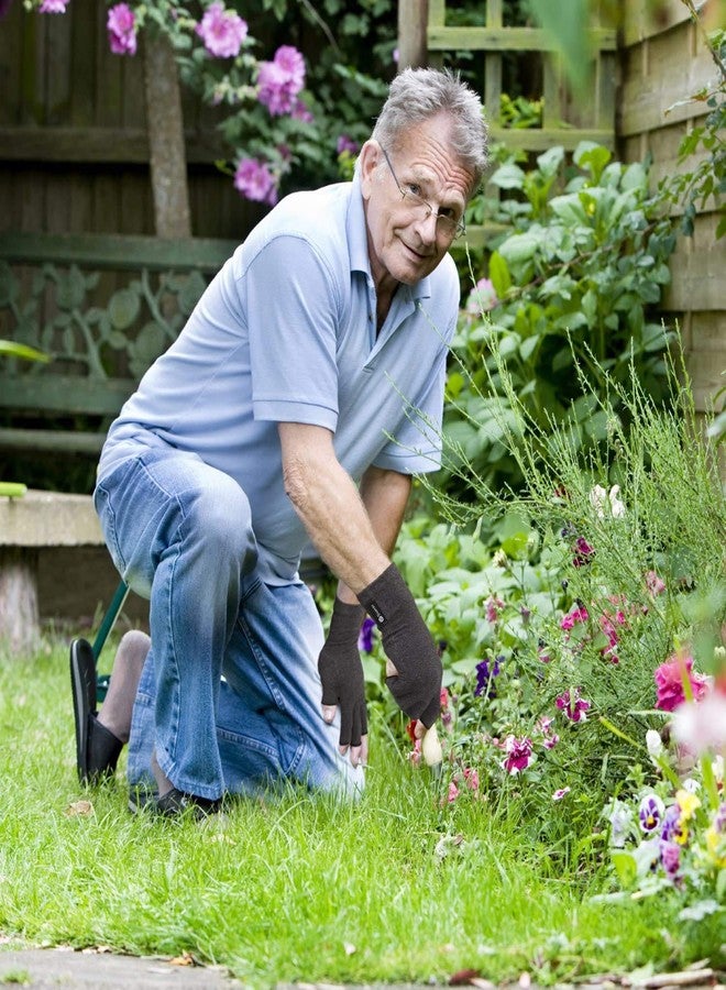 دورير قفازات ضغط التهاب المفاصل من دويرير للنساء والرجال لعلاج إصابات الإجهاد المتكررة، ومتلازمة النفق الرسغي، والروماتيزم، والتهاب الأوتار، وقفازات بدون أصابع للكتابة على الكمبيوتر والعمل اليومي (أسود، مقاس صغير) - Image 4