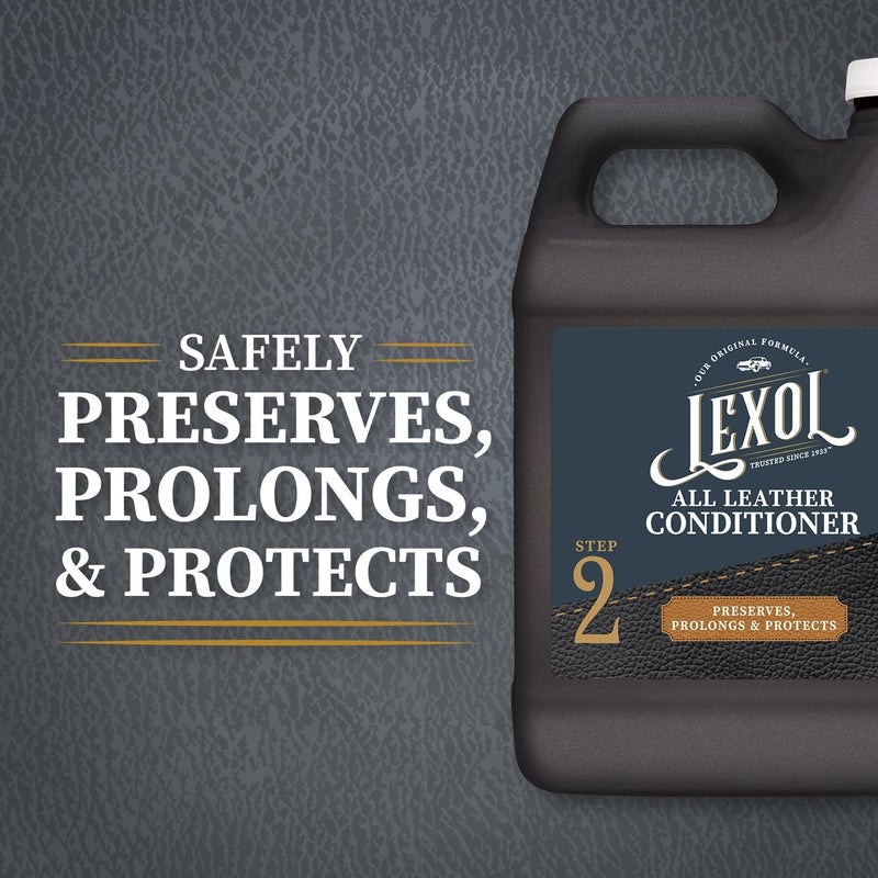 LEXOL All Leather Conditioner that Preserves, Prolongs and Protects, 1-Liter, Black - Image 2