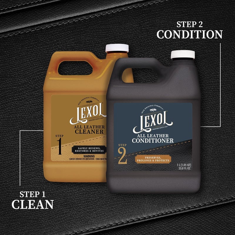 LEXOL All Leather Conditioner that Preserves, Prolongs and Protects, 1-Liter, Black - Image 3
