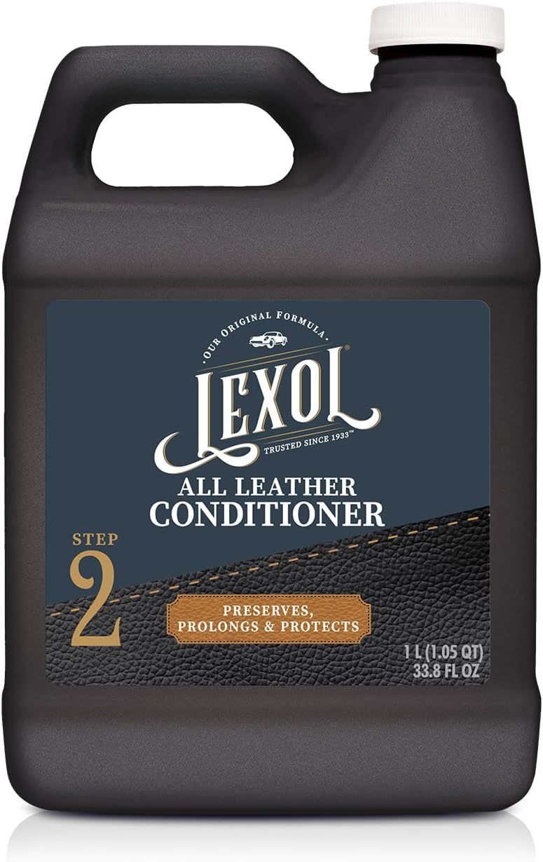 LEXOL All Leather Conditioner that Preserves, Prolongs and Protects, 1-Liter, Black - Image 1