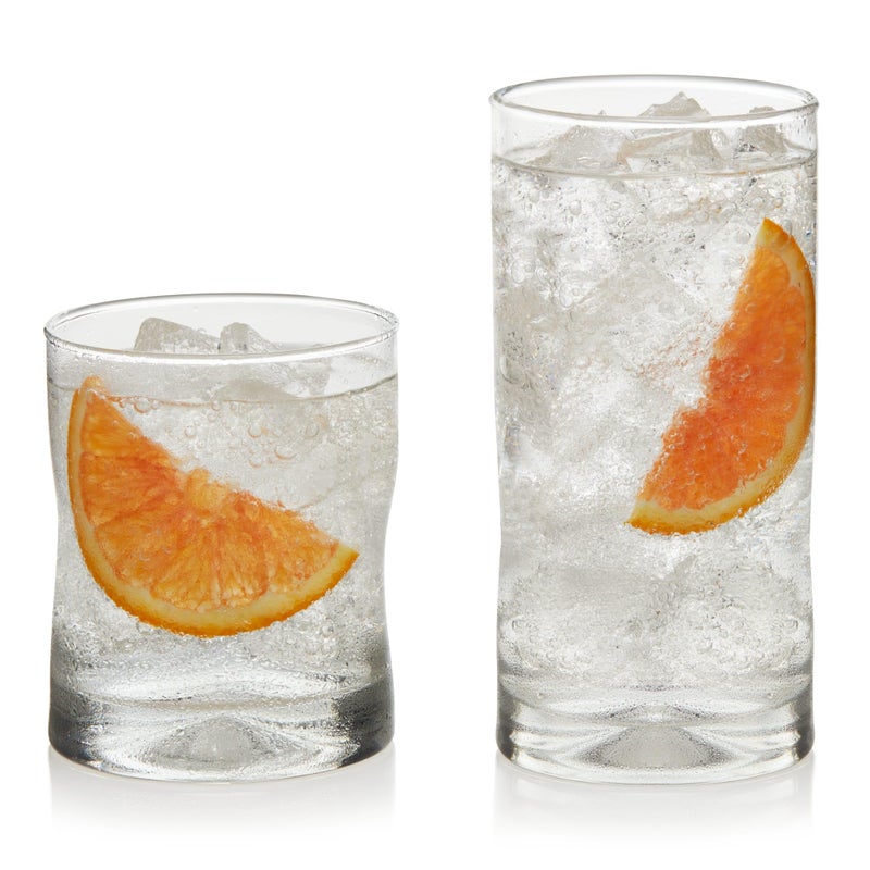 Libbey Impressions 16-Piece Tumbler and Rocks Glass Set - Image 1
