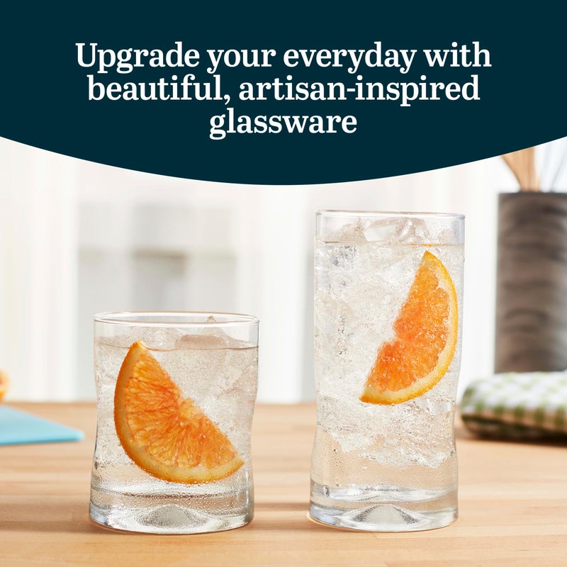 Libbey Impressions 16-Piece Tumbler and Rocks Glass Set - Image 2