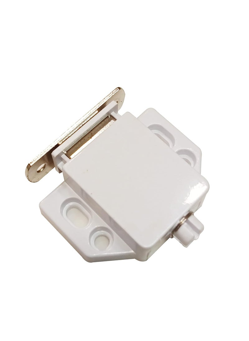 Teclican Magnetic Latch Push to Open Cabinet Hardware Magnetic Touch Latches for Large Door Push Release Latch Kitchen Drawer Push Catch Press Out Latch Size B Pack of 2  - Image 2