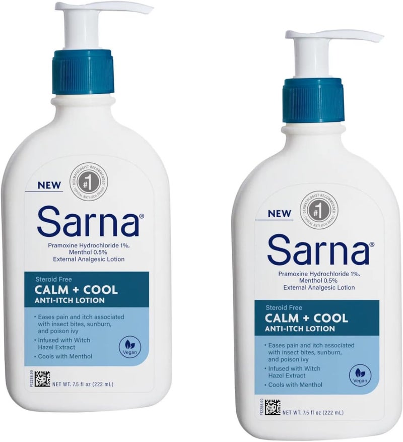 Sarna Calm  Cool AntiItch Lotion 75 Fl Oz Pack of 2