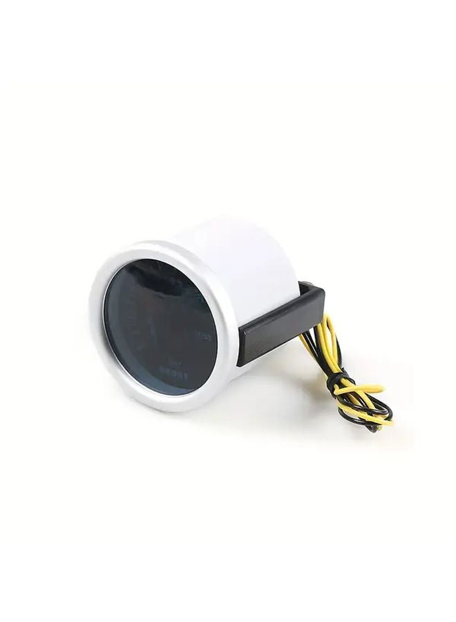 Dynoracing 52mm مقياس تعزيز توربو LED 12V 1 قطعة عرض تمثيلي باللونين الأحمر والأبيض مستشعر ضغط جوي - Image 5