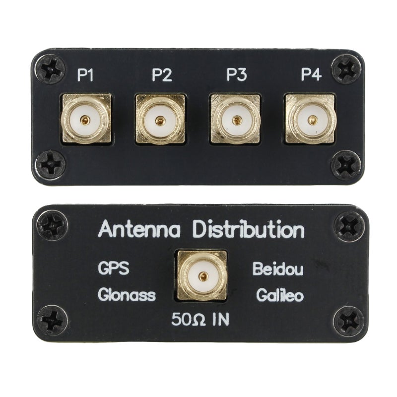 GPS 1-to-4 Signal Splitter Antenna Splitter Navigation Signal Antenna 1-to-4 Navigation Signal Splitter Power Divider Suitable for GPS, BeiDou, GLONASS, Galileo and L-band - Image 2