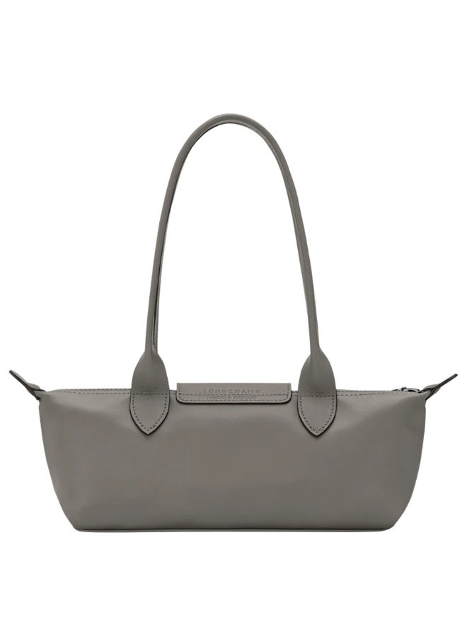 Longchamp Le Pliage Taupe Grey Slim Baguette Underarm Shoulder Tote Bag - Image 3