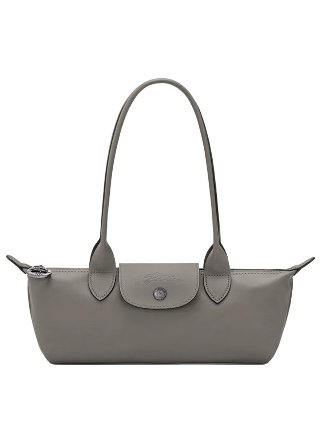 Longchamp Le Pliage Taupe Grey Slim Baguette Underarm Shoulder Tote Bag - Image 1