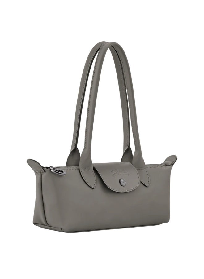 Longchamp Le Pliage Taupe Grey Slim Baguette Underarm Shoulder Tote Bag - Image 2