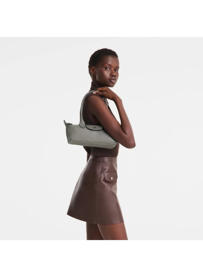 Longchamp Le Pliage Taupe Grey Slim Baguette Underarm Shoulder Tote Bag - Image 4