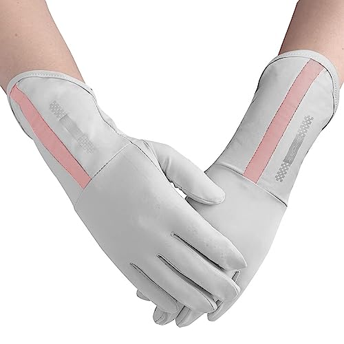 PALAY® Sun Protection Gloves Women UPF 50+ Sun Protection Cycling Riding Gloves Anti-Skid Driving Gloves Touch Screen Gloves Scooter Gloves Breathable Outdoor Sunblock Sunscreen Gloves - Image 1
