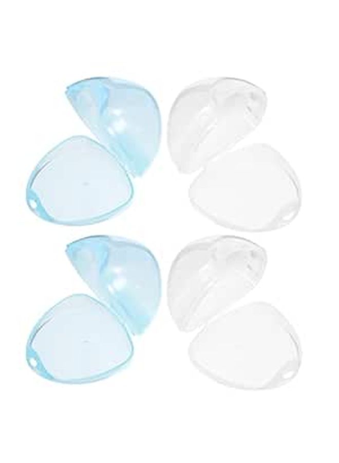 4 Pcs Portable Case And Holder Set With Blue PP Storage Box For Travel And Nursery Organization - Image 1