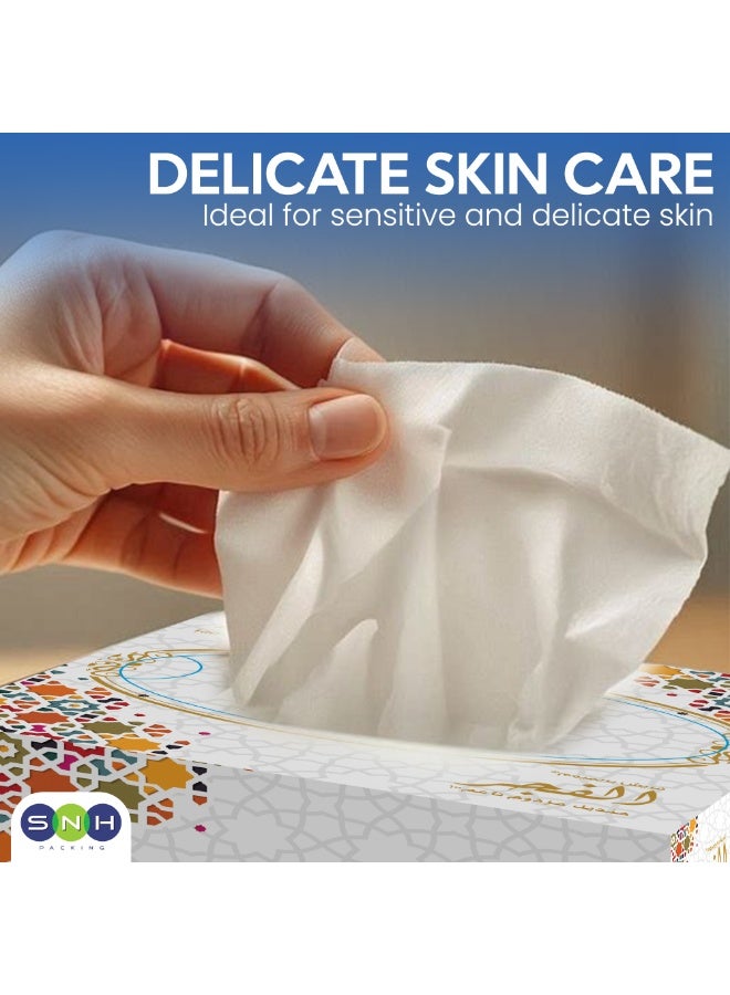 SNH Packing Al Fajr Cubic Box Facial Tissue Pack of 36, 2 Ply x 100 Tissues Each Cube Box - Image 3