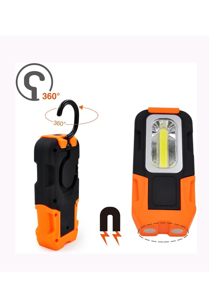 مصباح LED للجيب يعمل بالبطارية، مصباح فحص مغناطيسي قابل للطي، سطوع عالي 200 لومن - Image 3