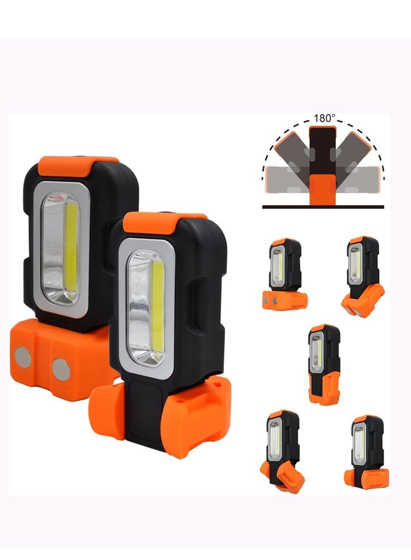 مصباح LED للجيب يعمل بالبطارية، مصباح فحص مغناطيسي قابل للطي، سطوع عالي 200 لومن - Image 2