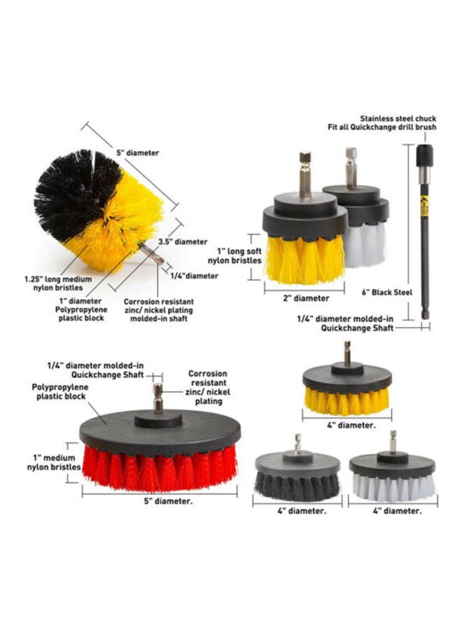 24-Piece All Purpose Power Scrubber Drill Brush Attachment Set - Image 4