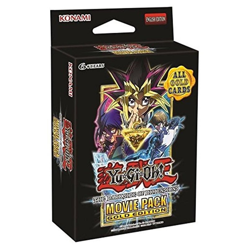 Konami YuGiOh Dark Side of Dimensions Movie Pack GOLD Edition SPECIAL Edition [3 Booster Packs & 2 Cards] - Image 2