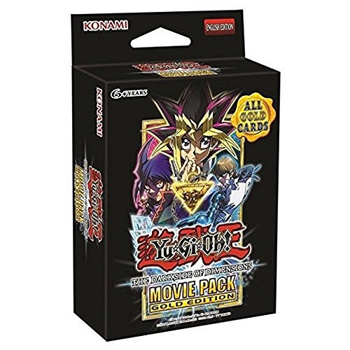 Konami YuGiOh Dark Side of Dimensions Movie Pack GOLD Edition SPECIAL Edition [3 Booster Packs & 2 Cards] - Image 1