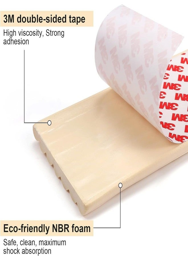 OVIOL 1 Pcs Corner Protector for Sharp Edges Thick Extra Soft Foam Table Corners Edge Protector Baby Proofing Products for Kids Table Desk Furniture, 6.5ft (2mtr) (Cream, Pack of 2) - Image 3