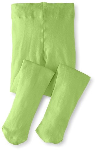Jefferies Socks Girls 2-6x Pima Cotton Tights, Lime, 6-8 Years - Image 4