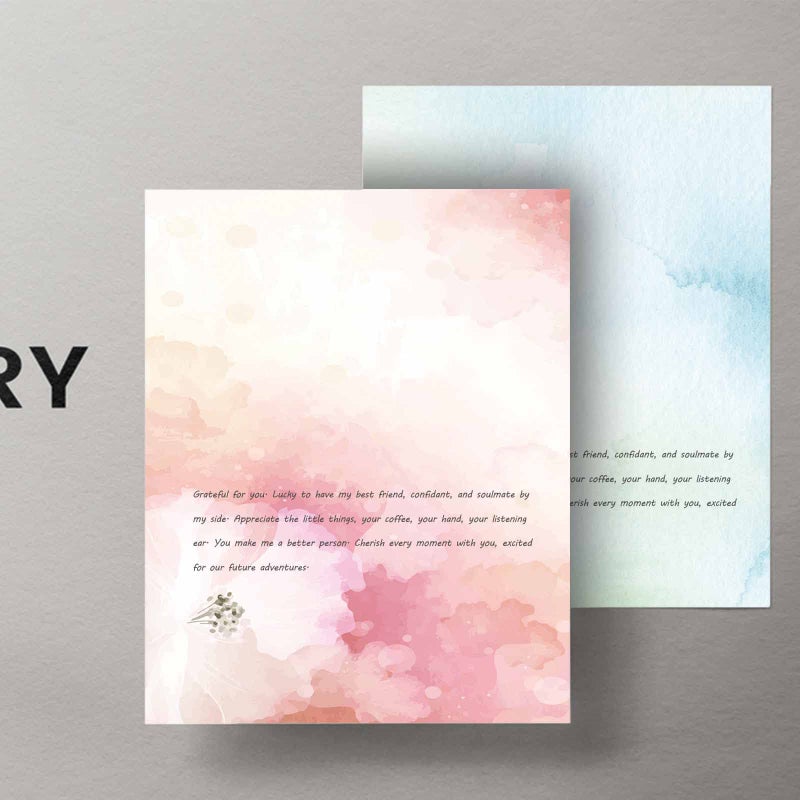 DUGUTUL Colored Printer Paper, Watercolor Stationary Paper, Double-Sided, Computer Paper for Business or Personal Use, Printer Friendly for Letters and Invitations, 8.5 x 11 in, 100gsm (48) - Image 5
