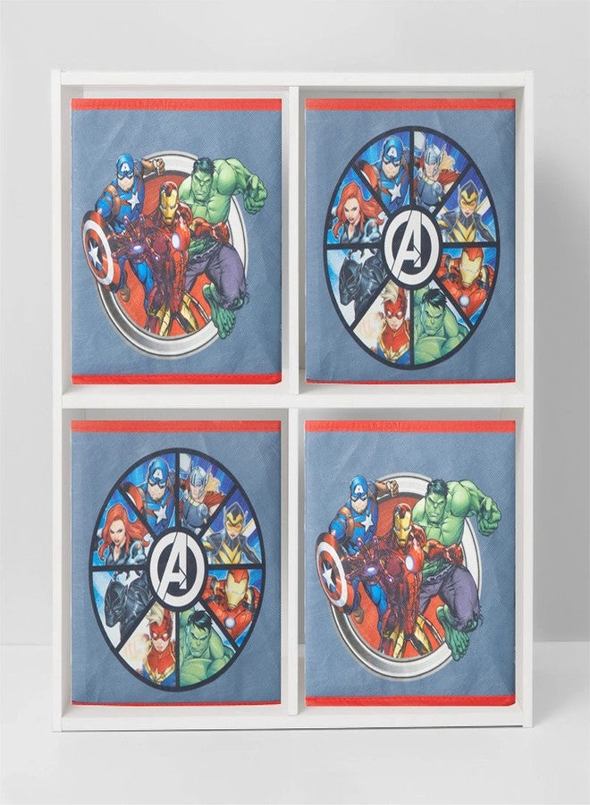 Idea Nuova Marvel Avengers Set of Two Spacious Collpasible Storage Cubes, 10"x10", Avengers / Grey - Image 5