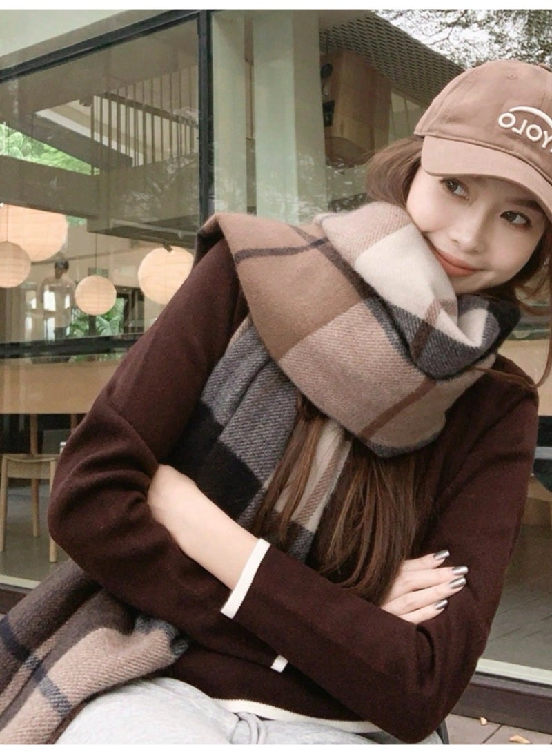 آي إس آي شال شتوي نسائي طويل فاخر شال شتوي مصنوع من  قماش ناعم ودافئ يضيف لمسة ناعمه وفاخره لإطلالتك الشتوية. - Image 3