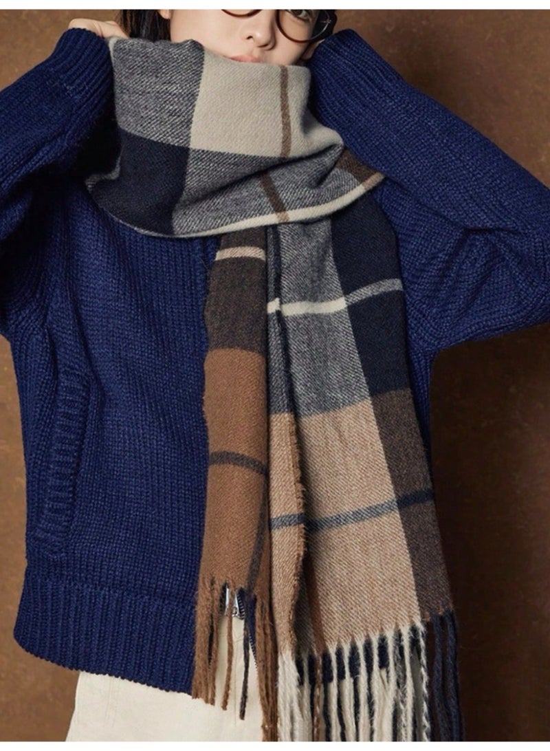 آي إس آي شال شتوي نسائي طويل فاخر شال شتوي مصنوع من  قماش ناعم ودافئ يضيف لمسة ناعمه وفاخره لإطلالتك الشتوية. - Image 2