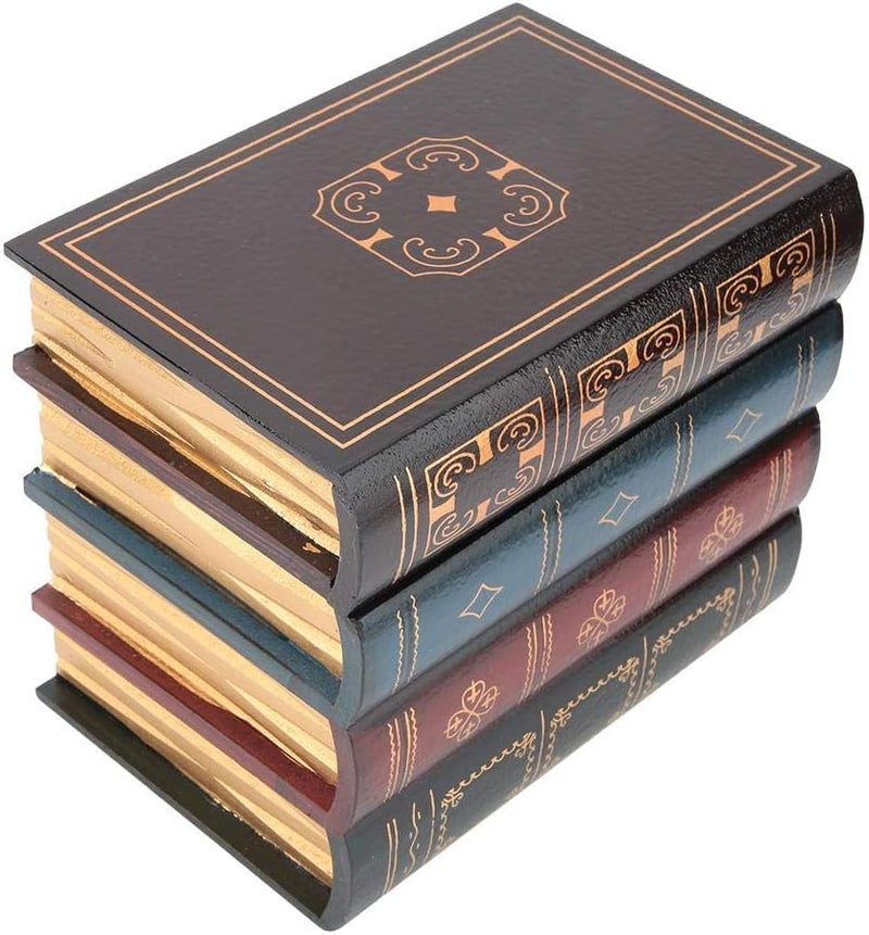 كلاراكو صندوق زينة على الطراز الأوروبي العتيق، صندوق تخزين كتب مزيفة، ديكور رف مكتب منزلي (كبير) - Image 2
