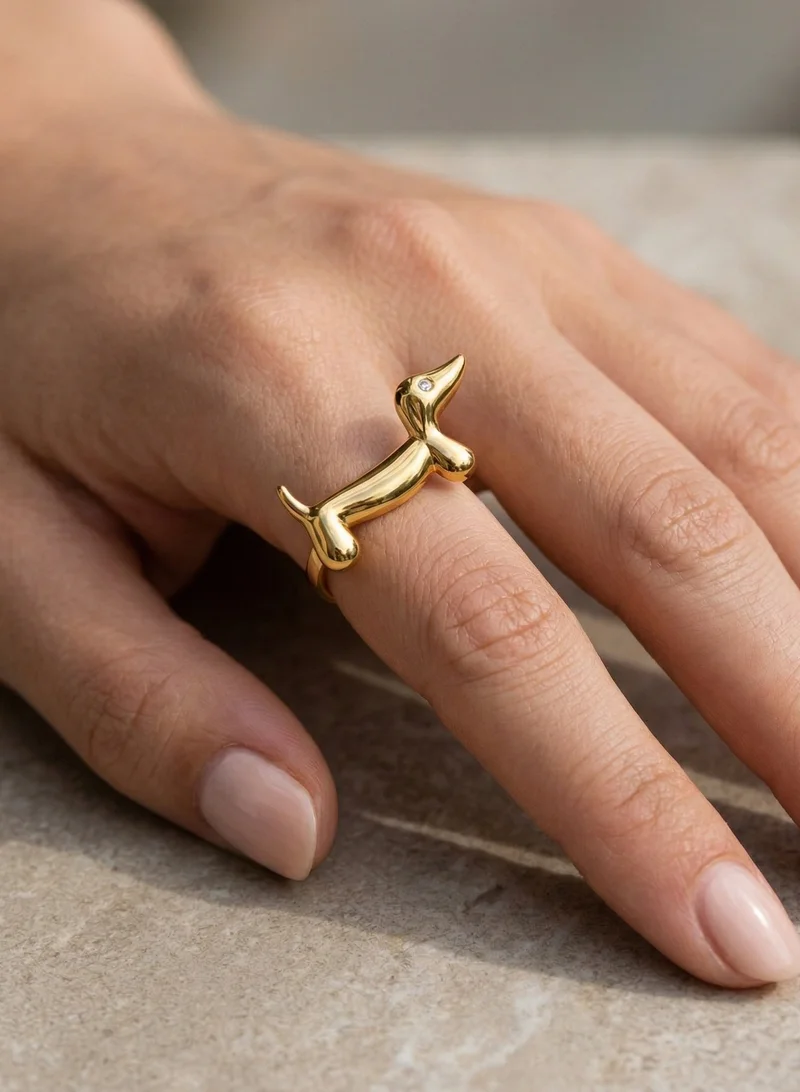 Sosha Elegance  Goldie Pup Ring for Women | Best Price UAE