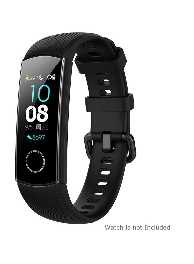 Compatible for Honor Band 3 Strap, Soft Silicone Sport Wristband Adjustable Accessory Bracelet Replacement Band for Honor Band - Image 1